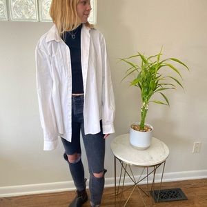 Button down white long sleeve